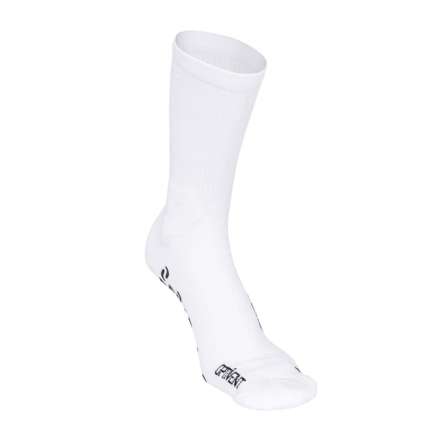 White - Front - Sondico Mens Elite Striped Grip Socks