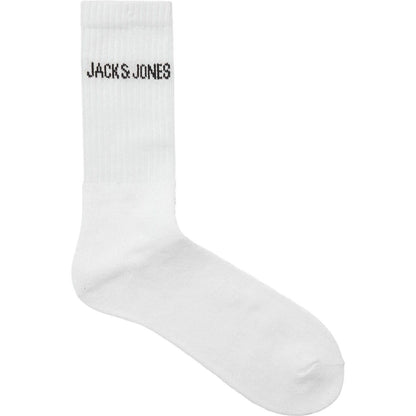 White - Back - Jack And Jones Mens Regen Crew Socks (Pack of 5)