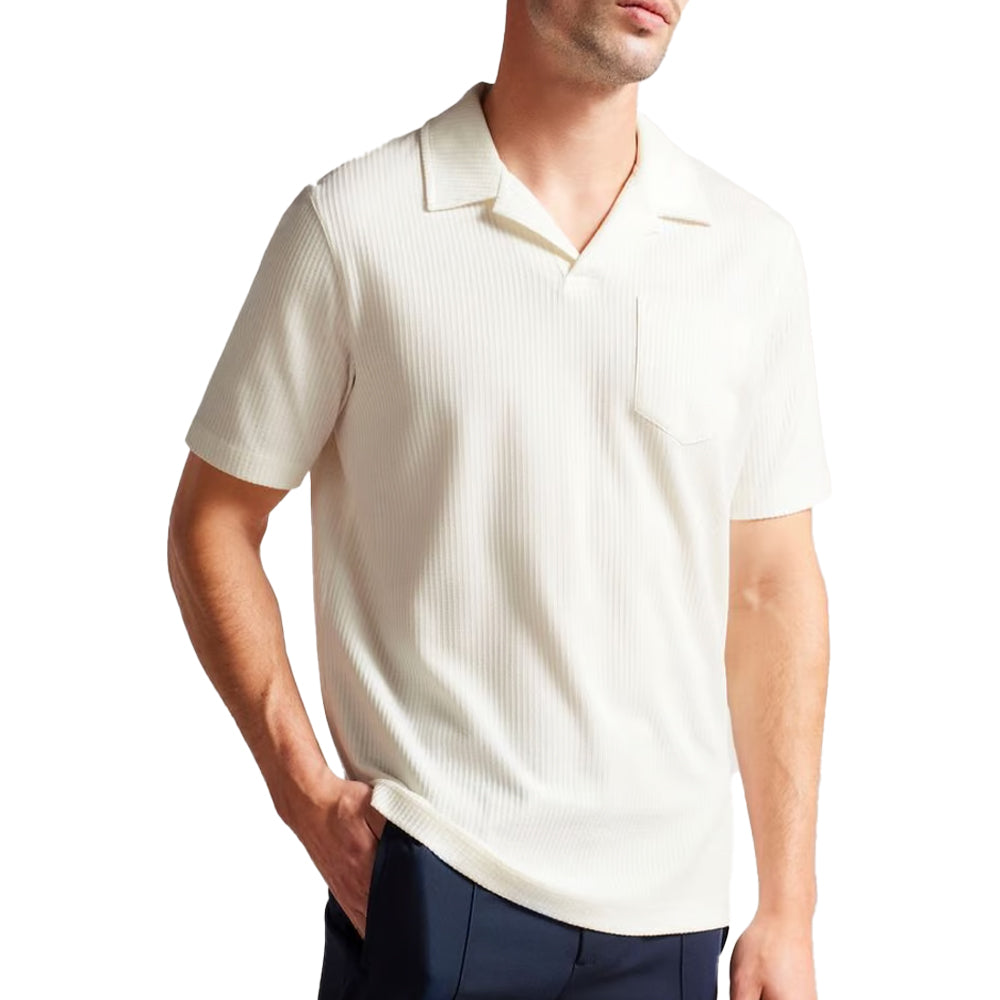 White - Side - Ted Baker Unisex Adult Arkes Regular Polo Shirt