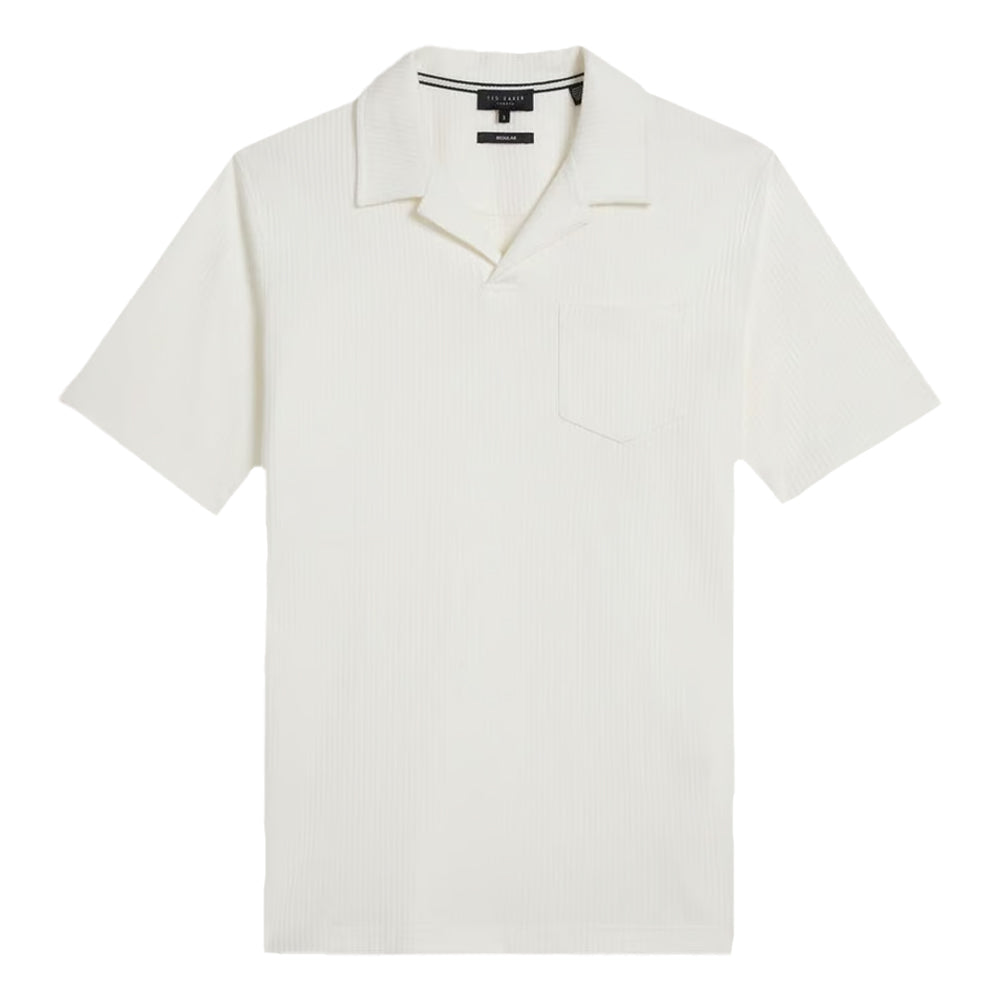 White - Front - Ted Baker Unisex Adult Arkes Regular Polo Shirt