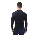 Navy - Back - Emporio Armani Mens Slim Long-Sleeved T-Shirt