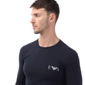 Navy - Lifestyle - Emporio Armani Mens Slim Long-Sleeved T-Shirt