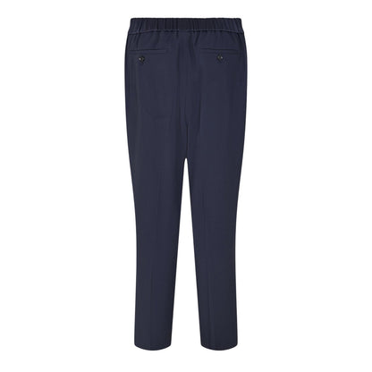 Blue - Back - Boss Womens-Ladies Talosa Pleated Trousers