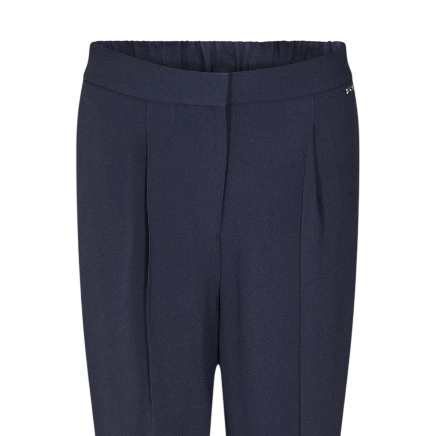 Blue - Side - Boss Womens-Ladies Talosa Pleated Trousers