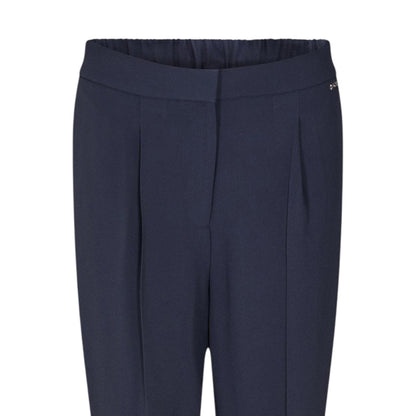 Blue - Side - Boss Womens-Ladies Talosa Pleated Trousers