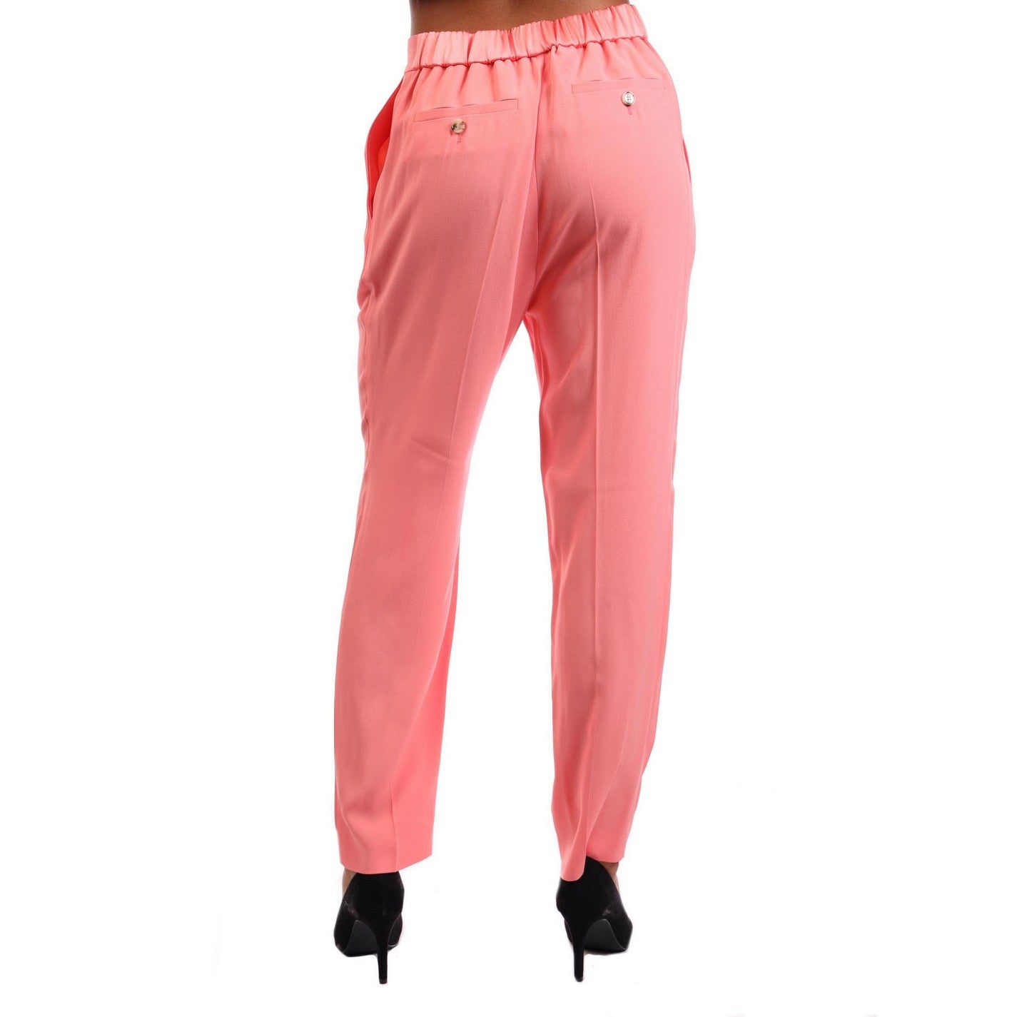 Purple - Back - Boss Womens-Ladies Talosa Pleated Trousers