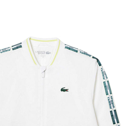 White - Lifestyle - Lacoste Womens-Ladies Lettering Regular Top