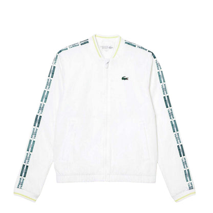 White - Front - Lacoste Womens-Ladies Lettering Regular Top