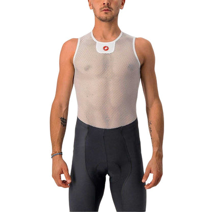 White - Front - Castelli Mens Core Sleeveless Base Layer Top