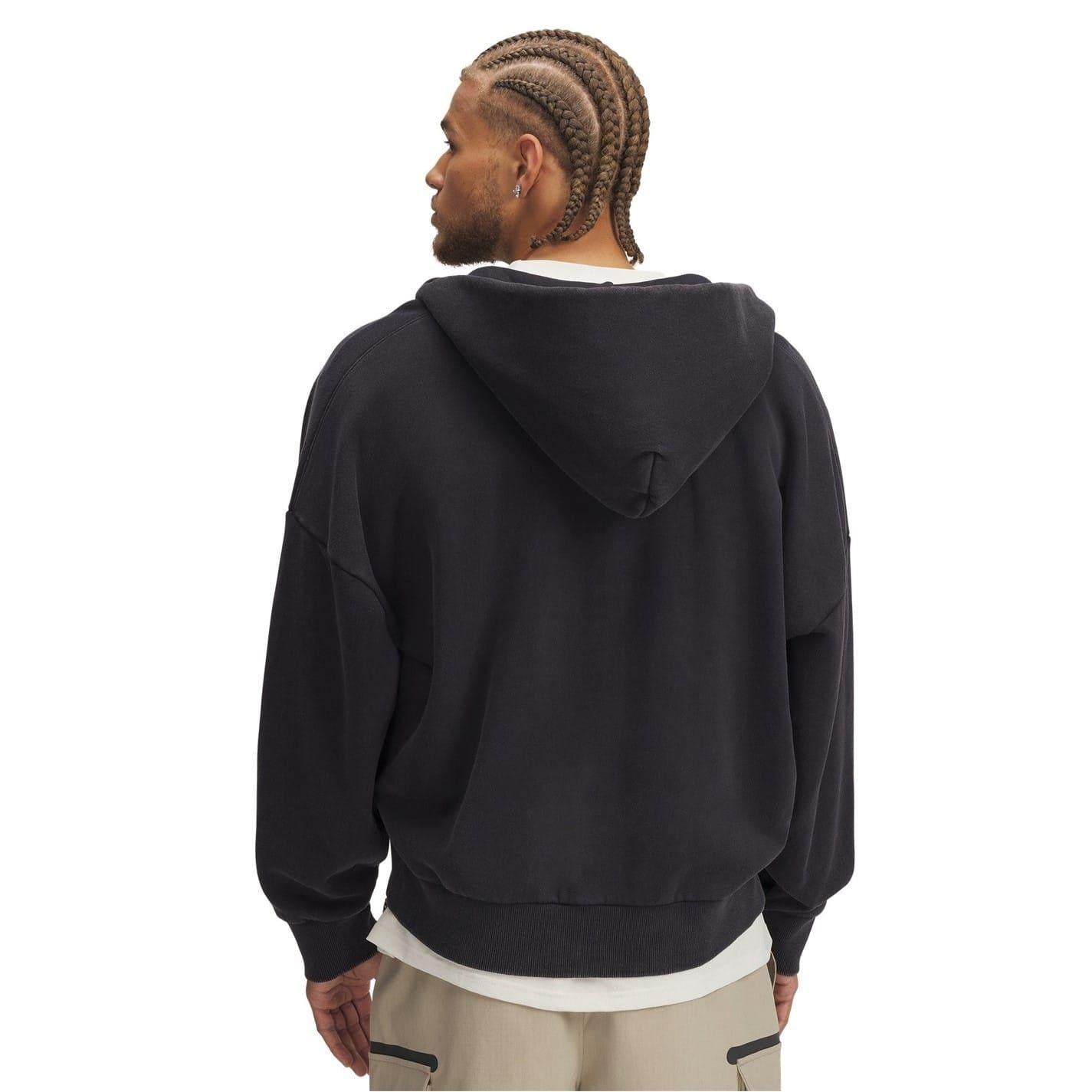Black - Back - Under Armour Mens Fleece Hoodie