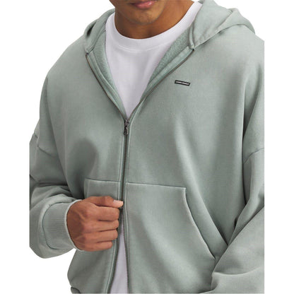 Green - Side - Under Armour Mens Fleece Hoodie