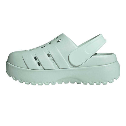 Blue - Side - Adidas Womens-Ladies Adilette Platform Clogs