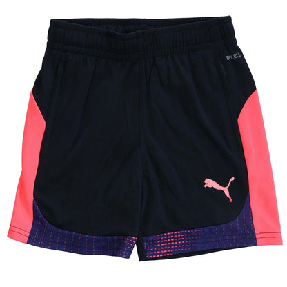 Navy - Front - Puma Childrens-Kids Individual Final Contrast Panel Shorts