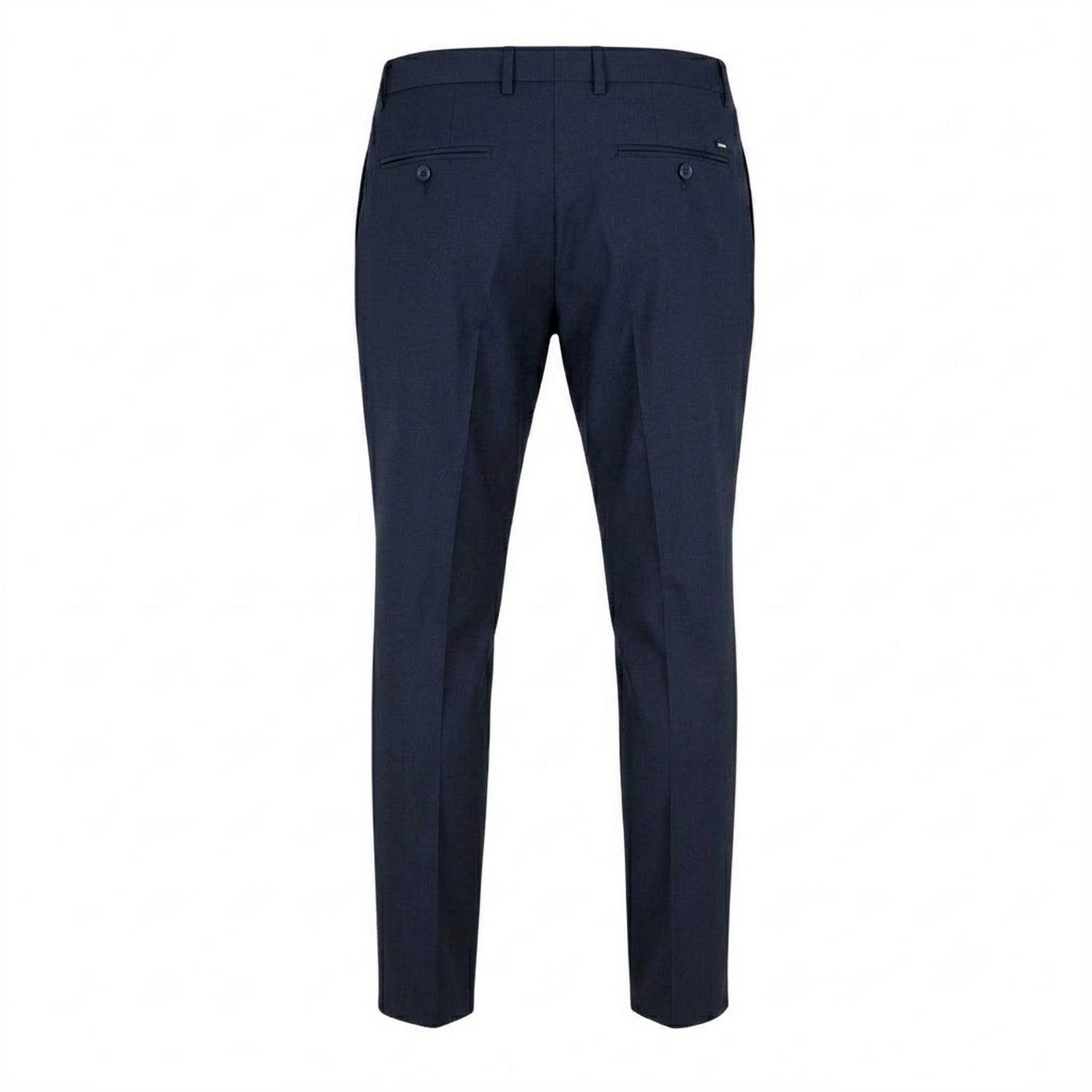 Dark Blue - Back - Boss Mens Leon Straight Leg Trousers