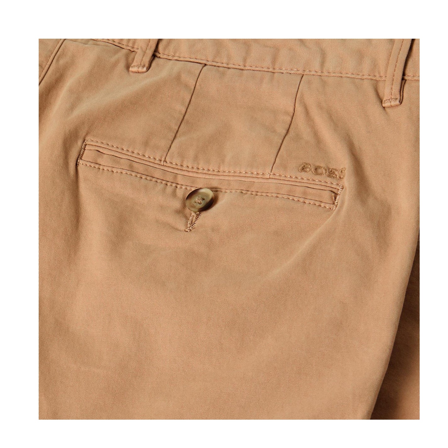 Light Beige - Side - Boss Mens Crigan3-D Tailored Trousers
