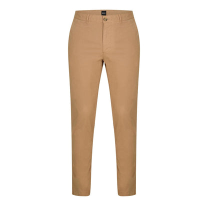 Light Beige - Front - Boss Mens Crigan3-D Tailored Trousers