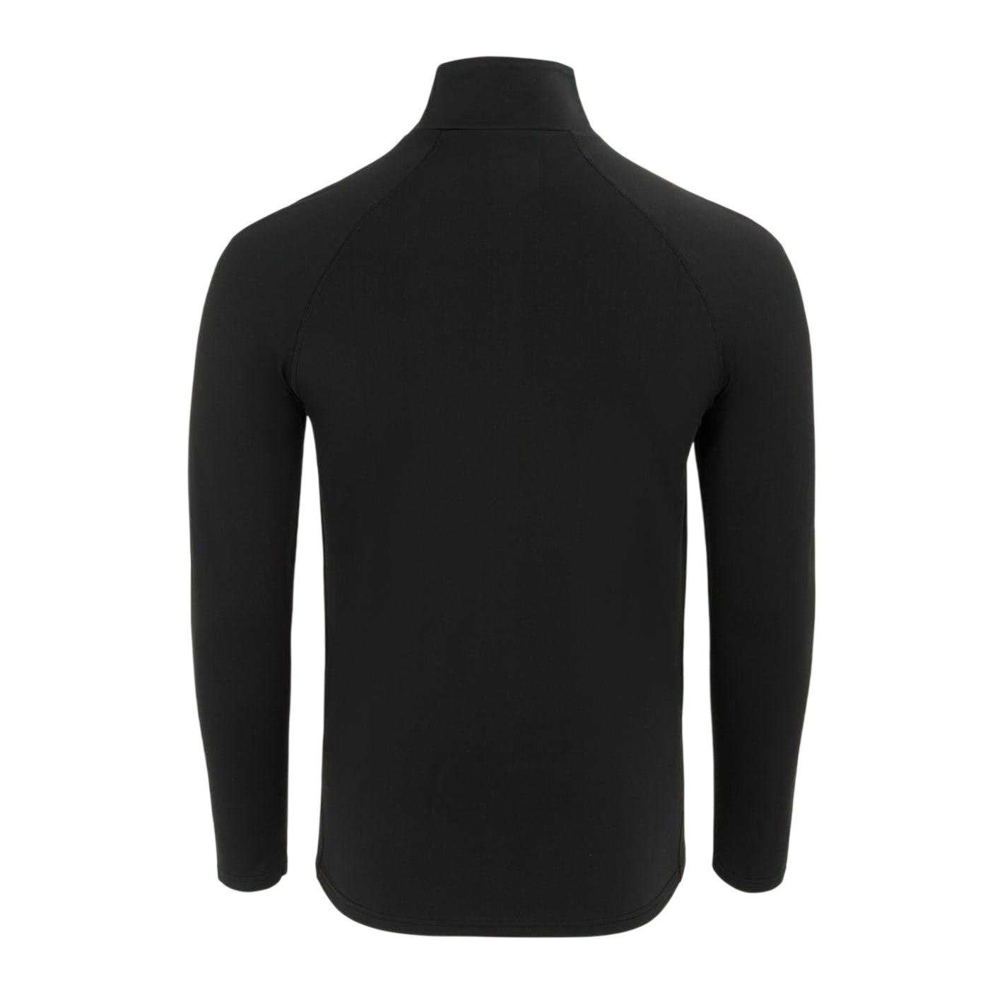 Black - Back - Nevica Mens Zip Neck Raglan Athletic Top