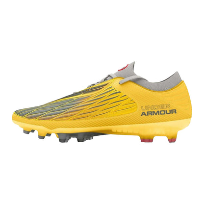 Yellow - Back - Under Armour Mens Magnetico Elite 4 Firm Ground Football Boots