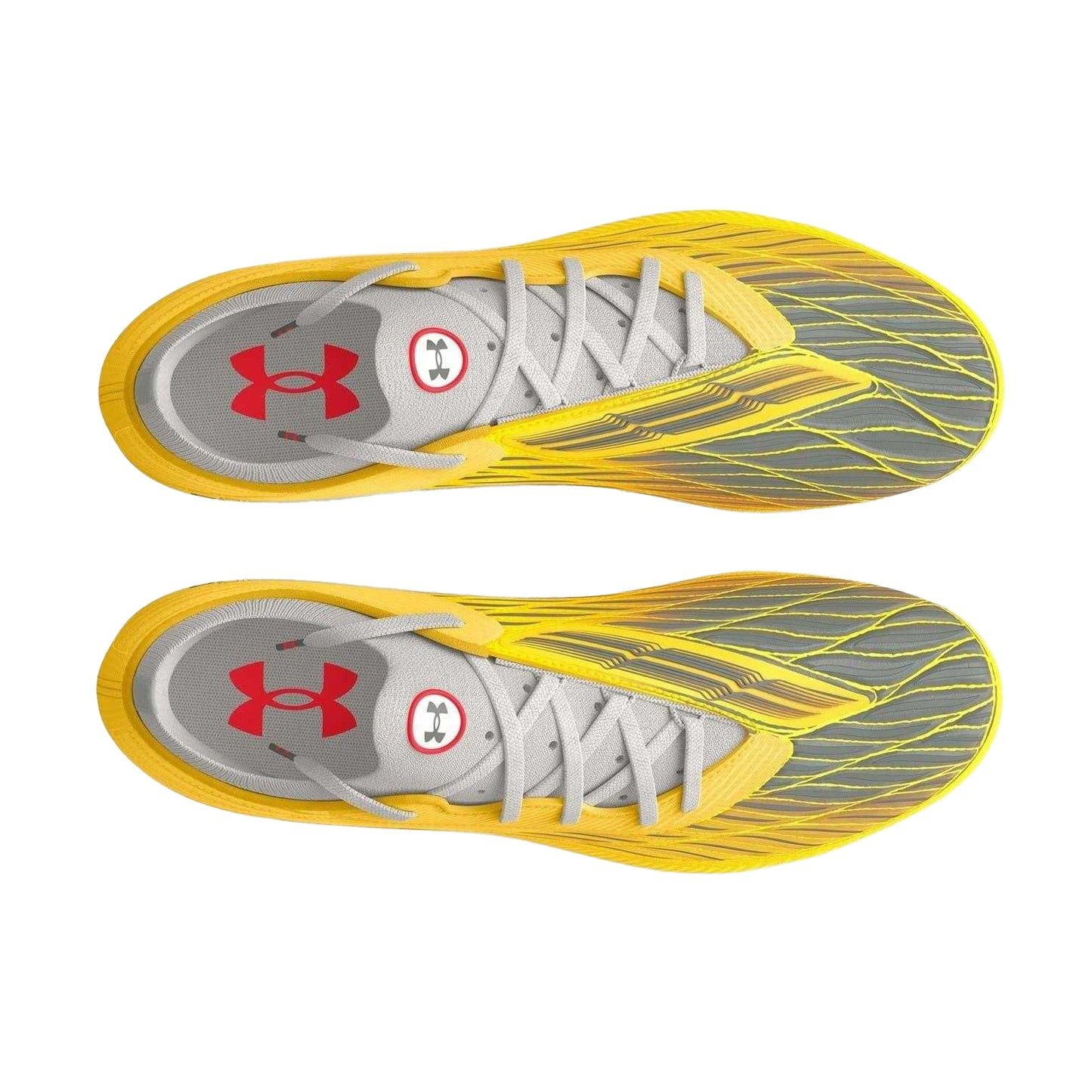 Yellow - Side - Under Armour Mens Magnetico Elite 4 Firm Ground Football Boots