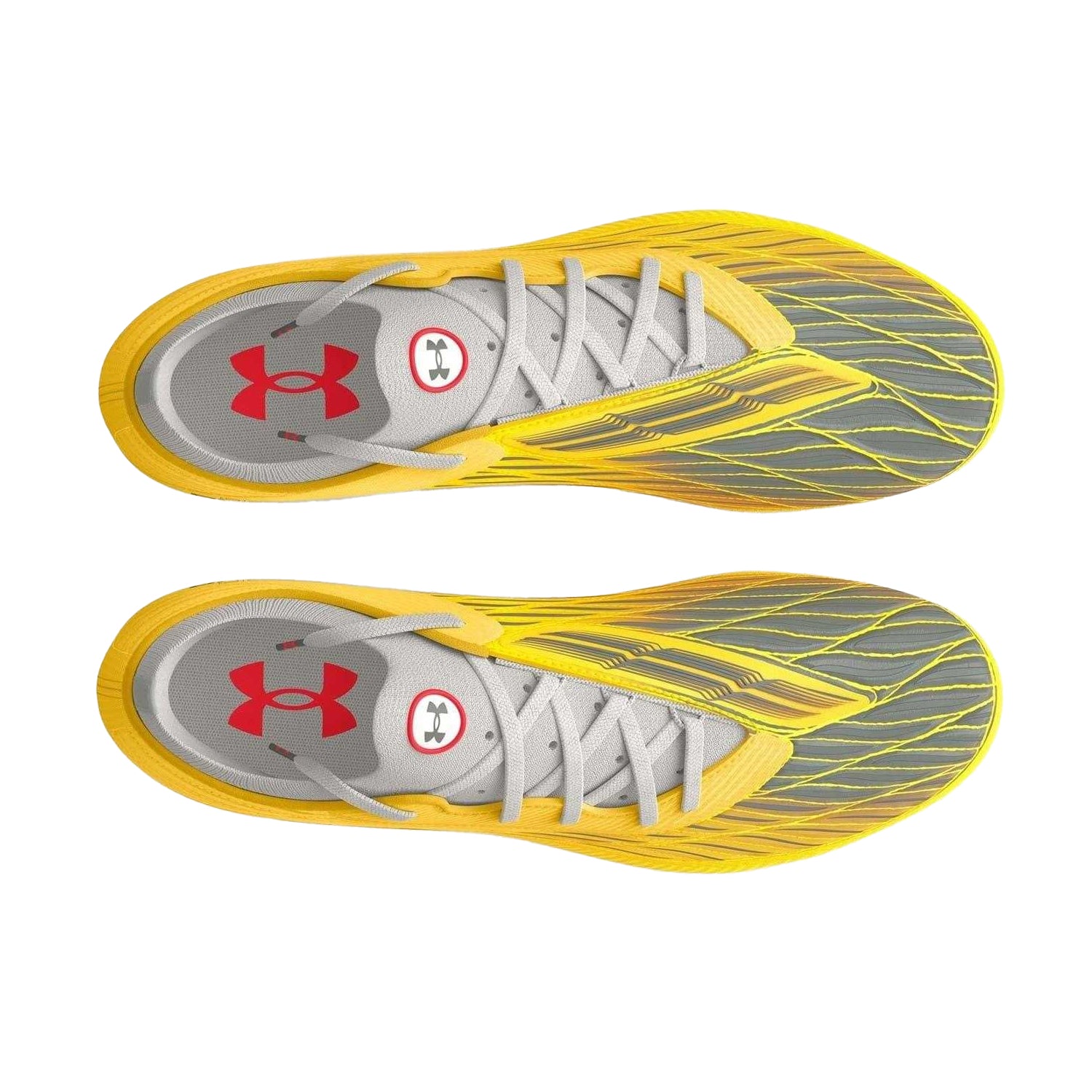 Yellow - Side - Under Armour Mens Magnetico Elite 4 Firm Ground Football Boots