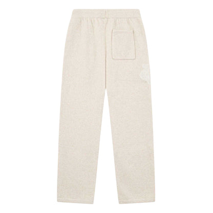 Beige - Back - Couture Womens-Ladies Wool Blend Relaxed Fit Joggers