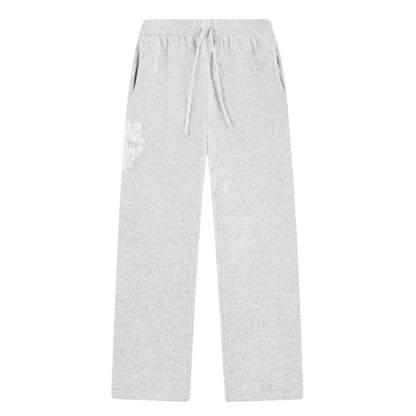 Grey - Front - Couture Womens-Ladies Wool Blend Relaxed Fit Joggers