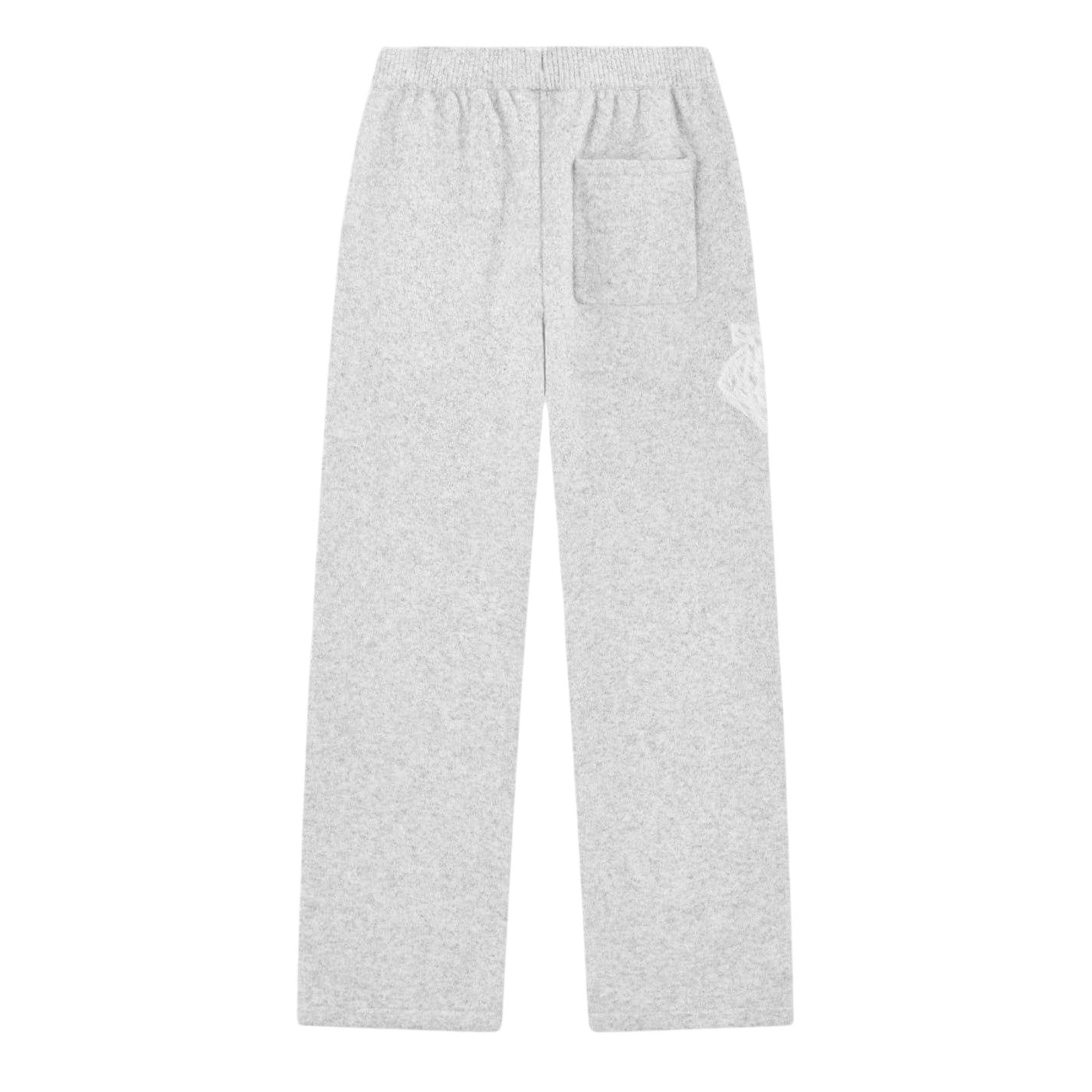 Grey - Back - Couture Womens-Ladies Wool Blend Relaxed Fit Joggers