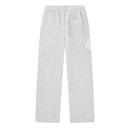 Grey - Back - Couture Womens-Ladies Wool Blend Relaxed Fit Joggers