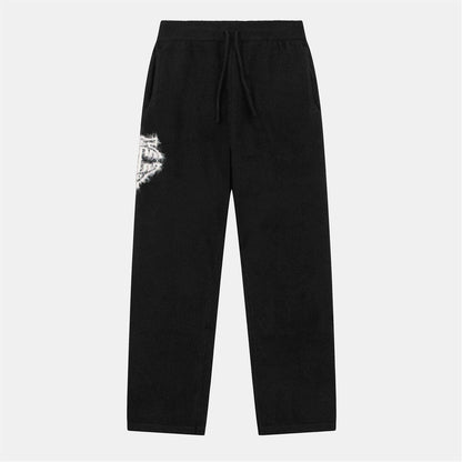 Black - Front - Couture Womens-Ladies Wool Blend Relaxed Fit Joggers