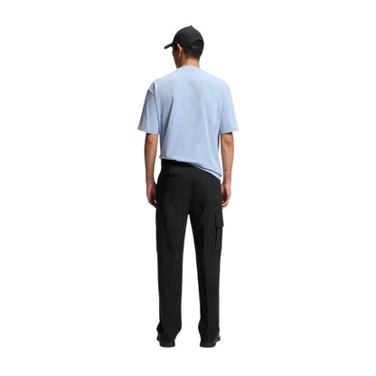Black - Back - Hugo Mens Relaxed Fit Cargo Trousers