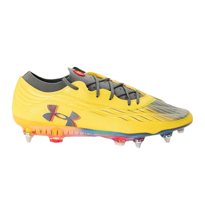 Yellow - Front - Under Armour Mens Clone Magnetico Elite 4 Football Boots