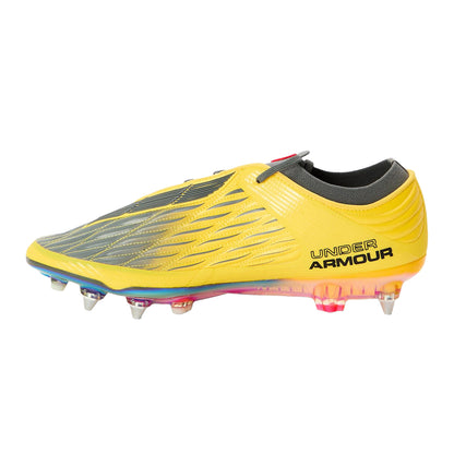 Yellow - Back - Under Armour Mens Clone Magnetico Elite 4 Football Boots
