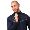 Navy - Side - Puma Mens Team Rise Polyester Training Jacket