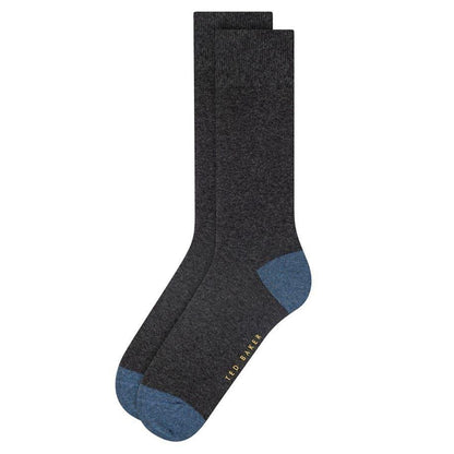 Green-Charcoal-Brown - Side - Ted Baker Mens Crew Socks (Pack of 3)