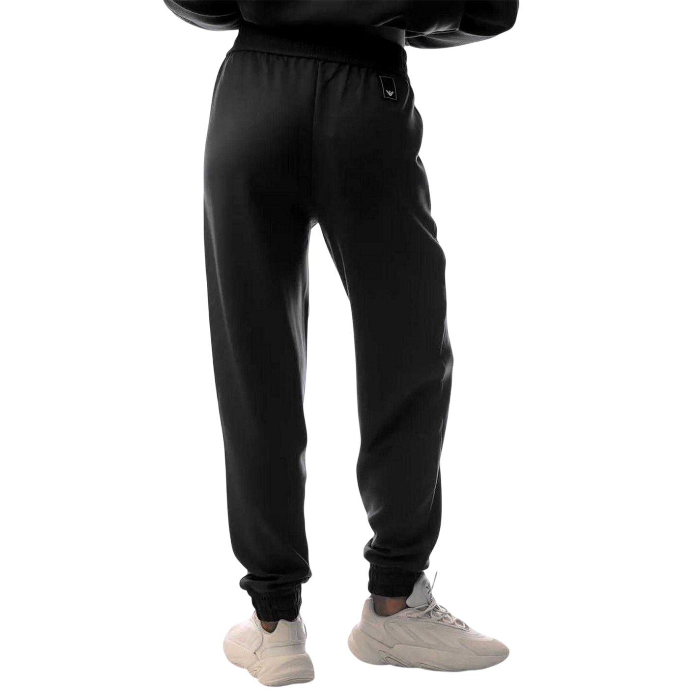Black - Back - Emporio Armani EA7 Womens-Ladies Tracksuit Bottoms