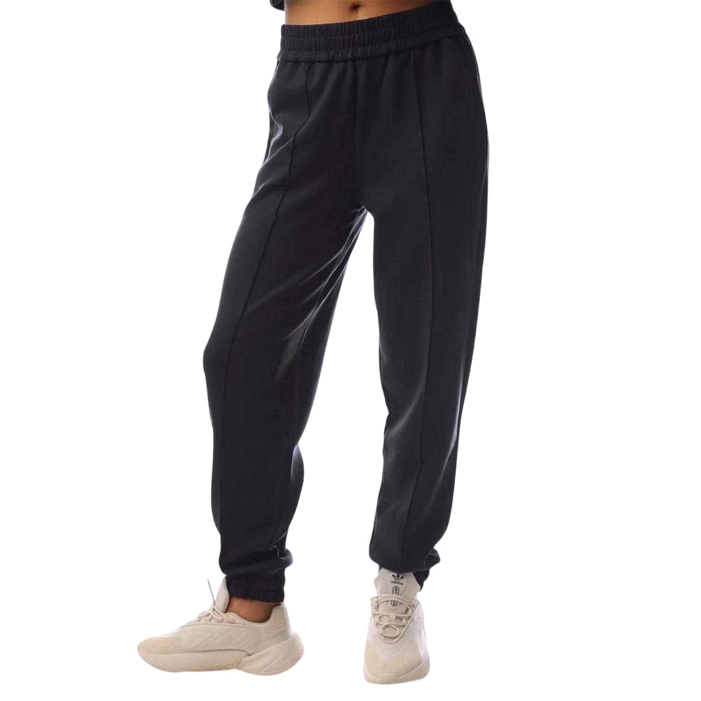 Black - Front - Emporio Armani EA7 Womens-Ladies Tracksuit Bottoms