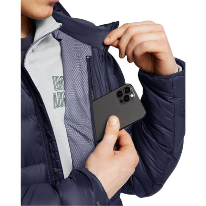 Blue - Side - Under Armour Mens Insulated Parka