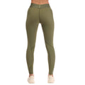 Khaki Green - Back - Skins Womens-Ladies Series-3 Thermal Long Leggings