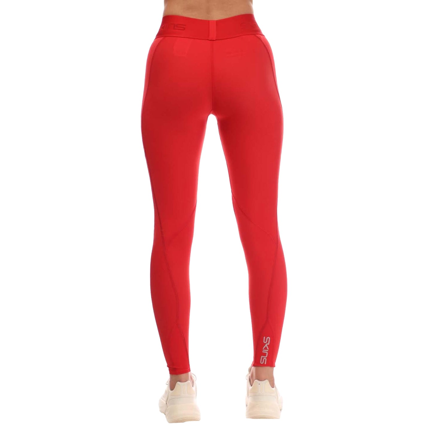 Red - Back - Skins Womens-Ladies Series-3 Thermal Long Leggings