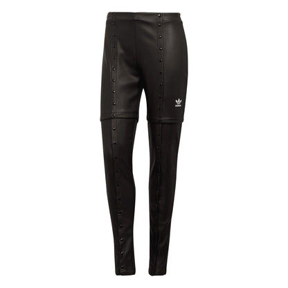 Black - Front - Adidas Womens-Ladies Originals Faux Leather Detachable Trousers