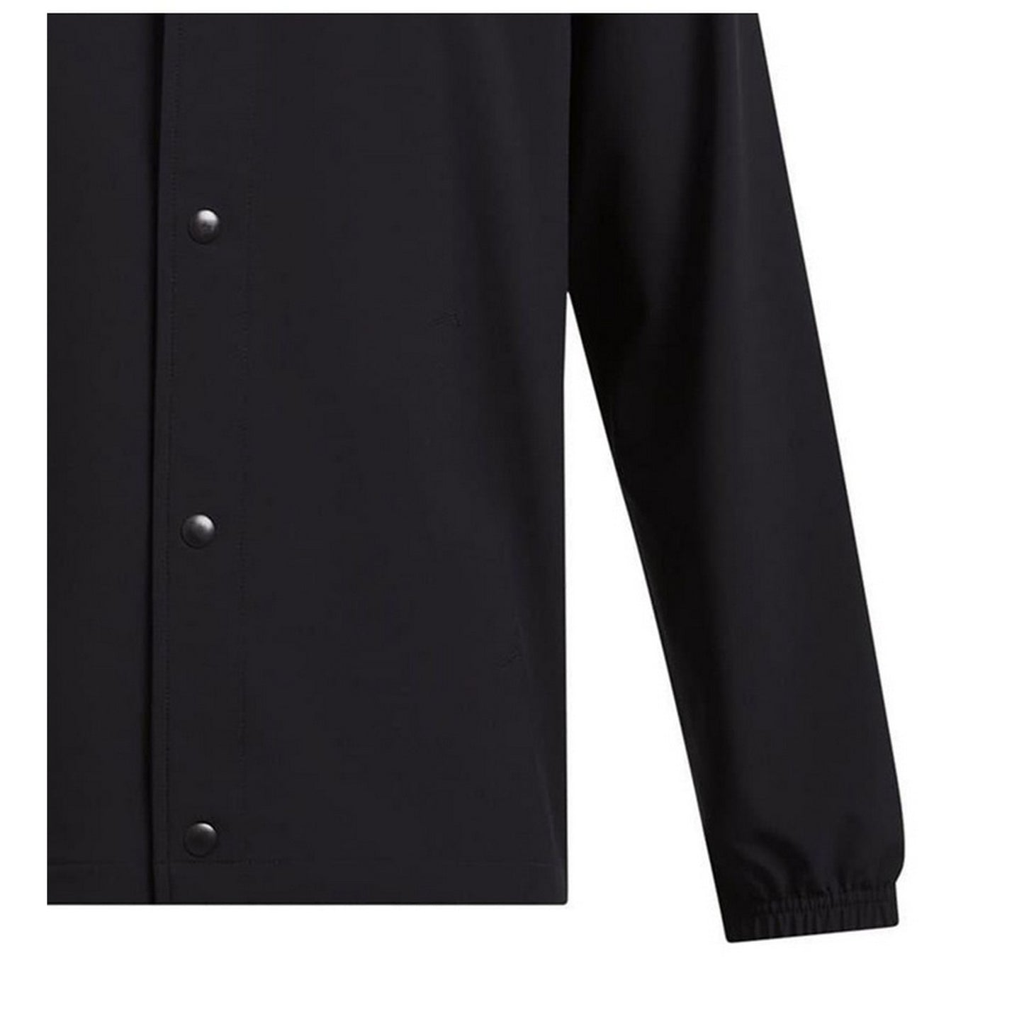 Black-White - Pack Shot - Under Armour Boys Woven Snap-Front Coach Jacket