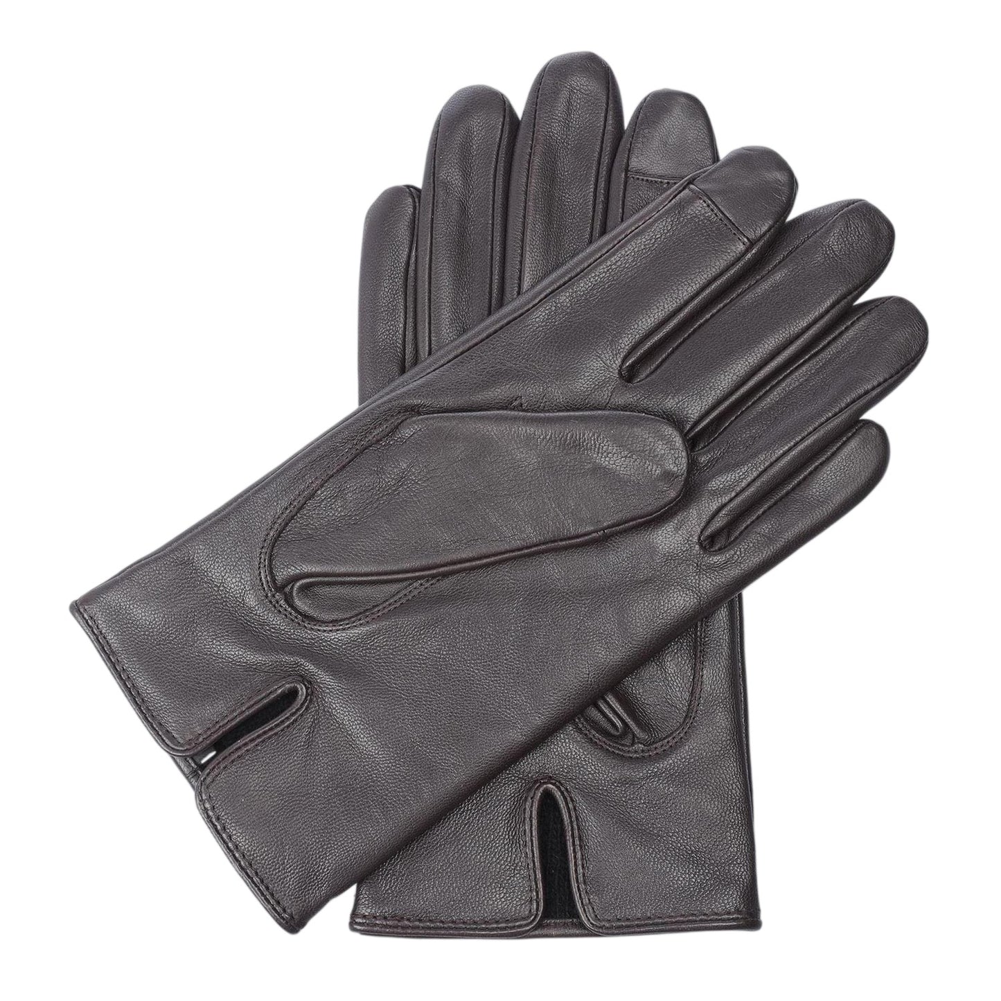 Brown - Back - Boss Mens Gioli Gloves