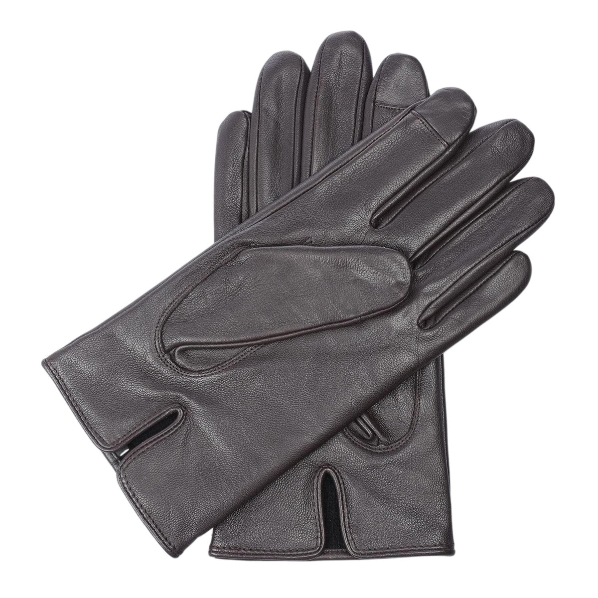 Brown - Back - Boss Mens Gioli Gloves