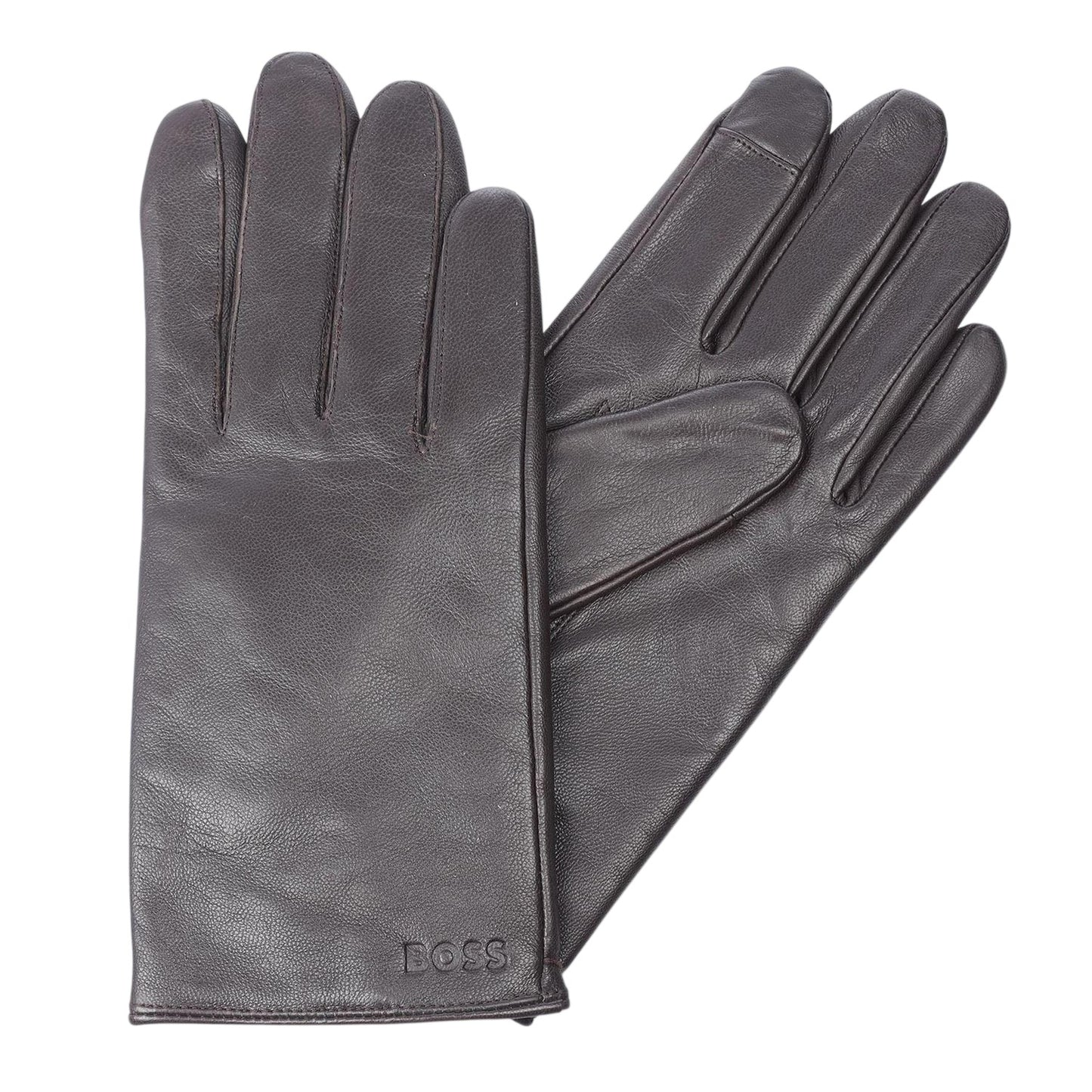 Brown - Side - Boss Mens Gioli Gloves