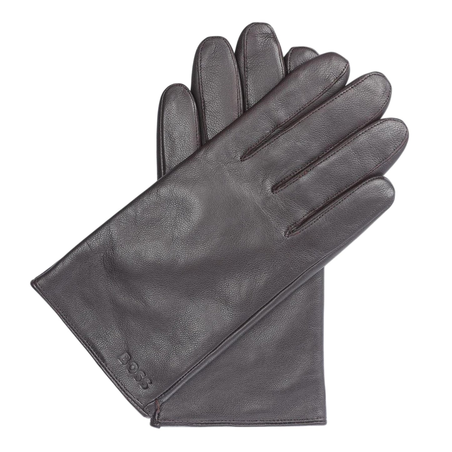 Brown - Front - Boss Mens Gioli Gloves