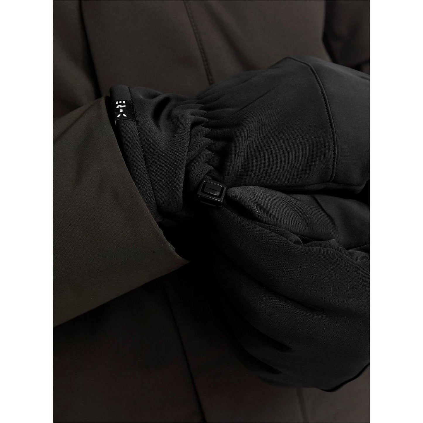 Black - Side - Jack And Jones Unisex Adult Technical Thermal Gloves