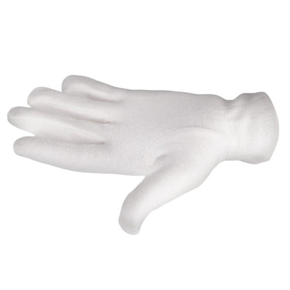 White - Lifestyle - Slazenger Childrens-Kids Cotton Logo Cricket Gloves