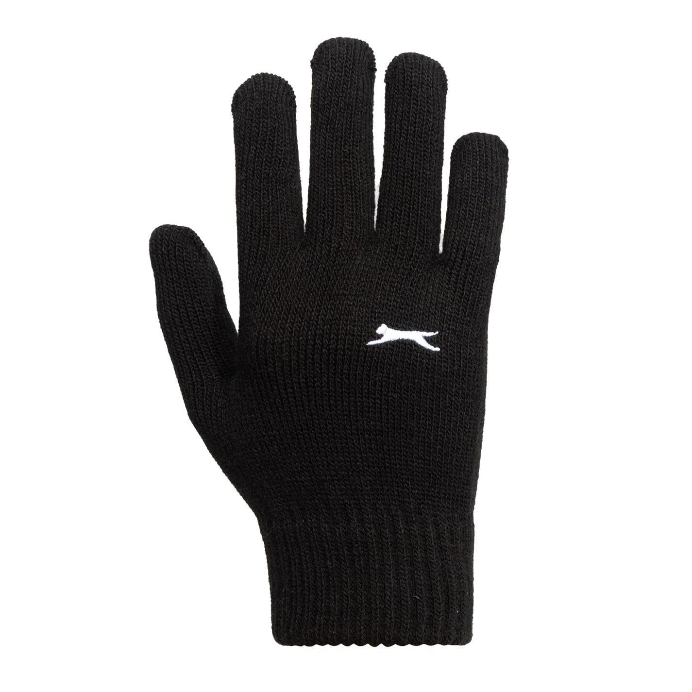 Black Print - Lifestyle - Slazenger Unisex Adult Knitted Gloves