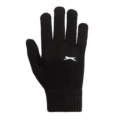 Black Print - Lifestyle - Slazenger Unisex Adult Knitted Gloves