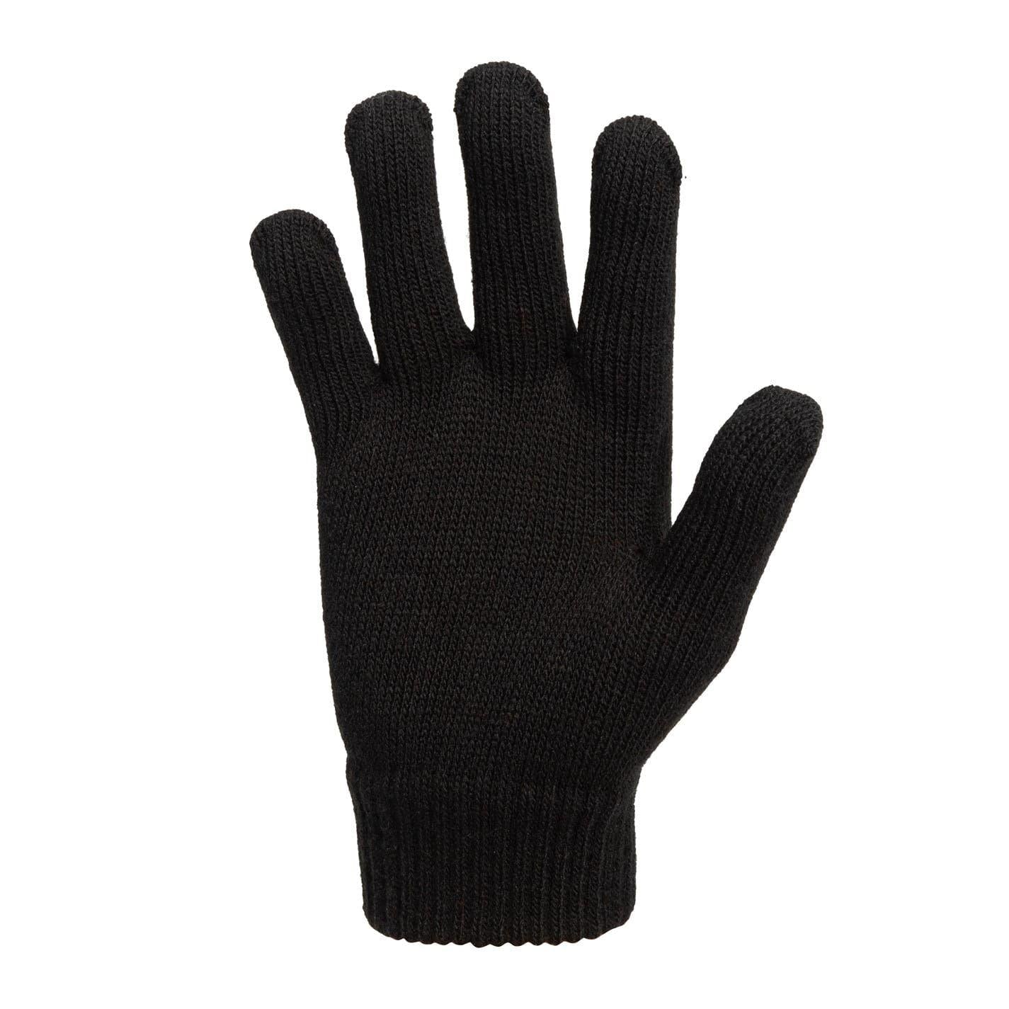 Black Print - Pack Shot - Slazenger Unisex Adult Knitted Gloves
